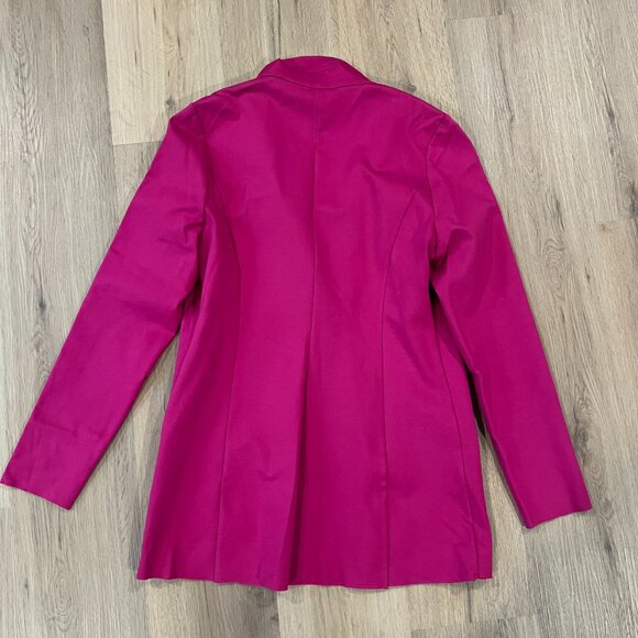 Zimo Italy Hot Pink Blazer Jacker Single Button Size Large - Picture 9 of 9